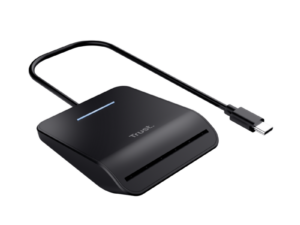 Primo Smartcard Reader Trust, interfata USB-C 2.0, lungime cablu 100cm,